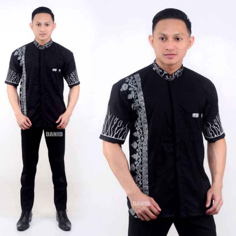 BAJU MUSLIM PRIA/ KOKO KOMBINASI / BATIK PRIA BORDIR