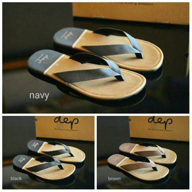 Sendal Pria Slide Goodnes Urban Bahan Kulit Santai Nyaman Jalan Ngemall HangOut Sandal Jepit Pria