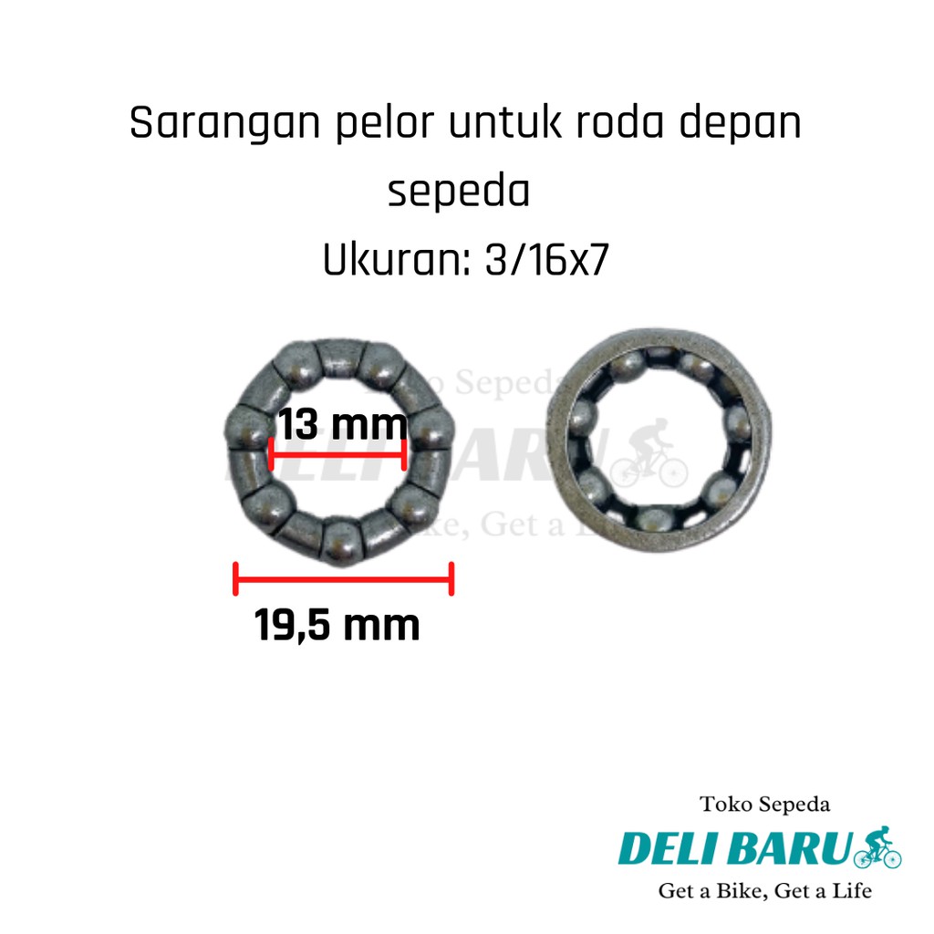 Sarangan pelor lahar roda depan sepeda anak