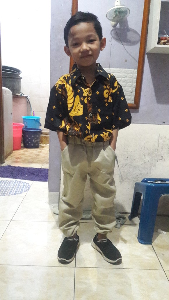 Baju Batik Anak Laki-laki 3-10th Baju Anak Kemeja Anak Hem Anak Motif New Lucu Keren Alkhalis