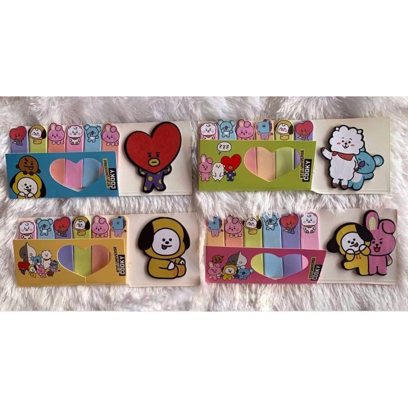 

[BISA COD] Sticky notes BT21 Pembatas buku BT21