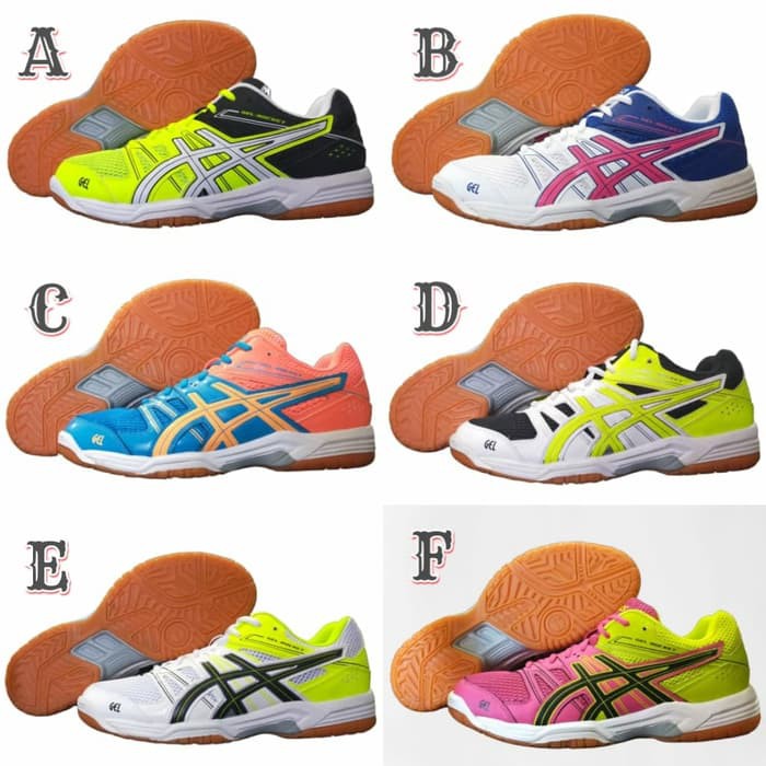 Sepatu Badminton Origial Asics Gel Rocket. white