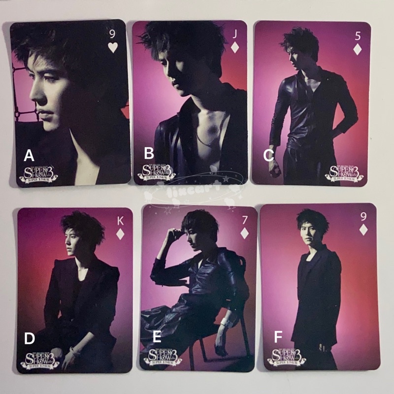 [READY] OFFICIAL SUPER JUNIOR SUJU SJ KYUHYUN PHOTOCARD PC BONAMANA SUPER SHOW SS3 PLAYING CARDS