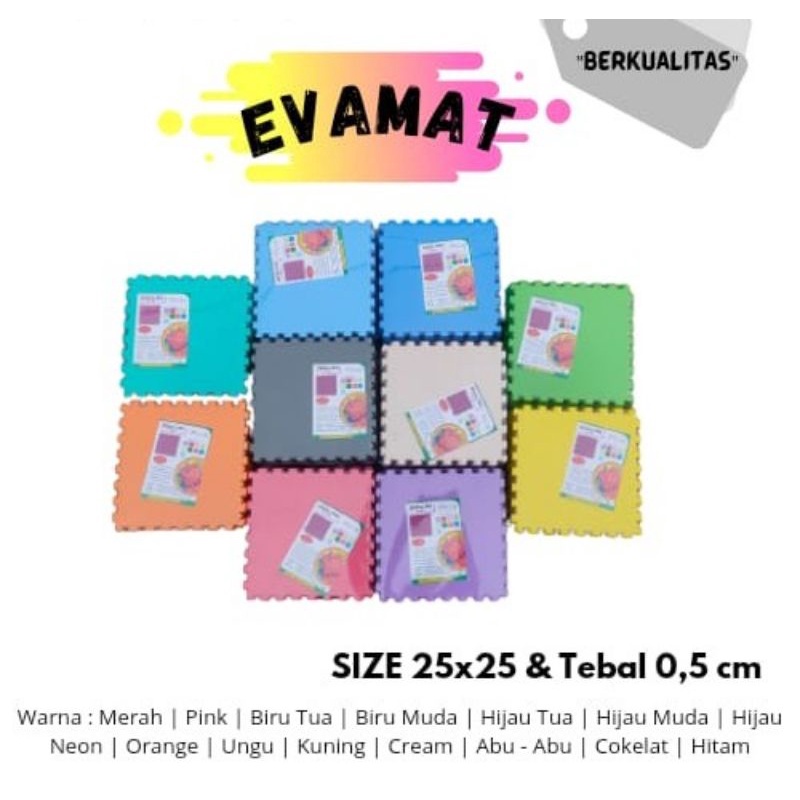 puzzle/matras lantai polos 25x25 tebal 5mm