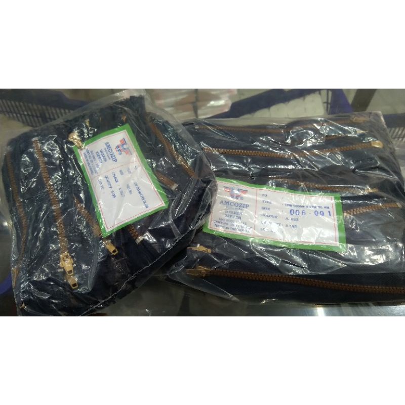 RESLETING/ZIPPER JEANS PLASTIK uk.4-6 Inci~ISI 60 Pcs