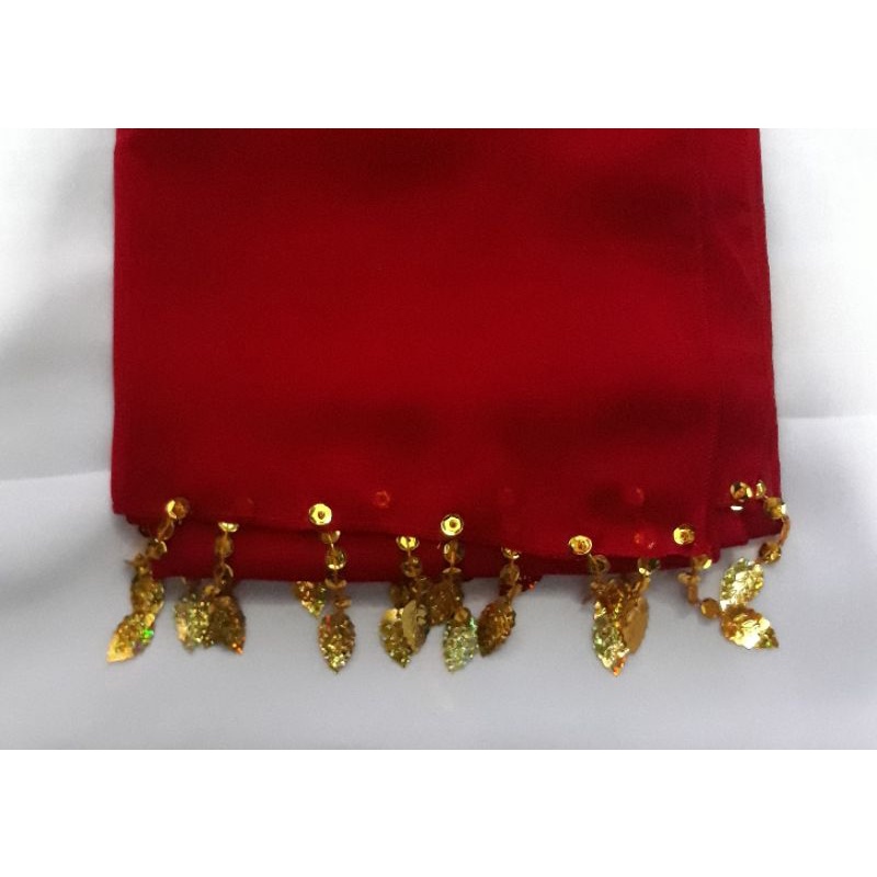 selendang tari anak/sampur tari anak/selendang adat-Merah