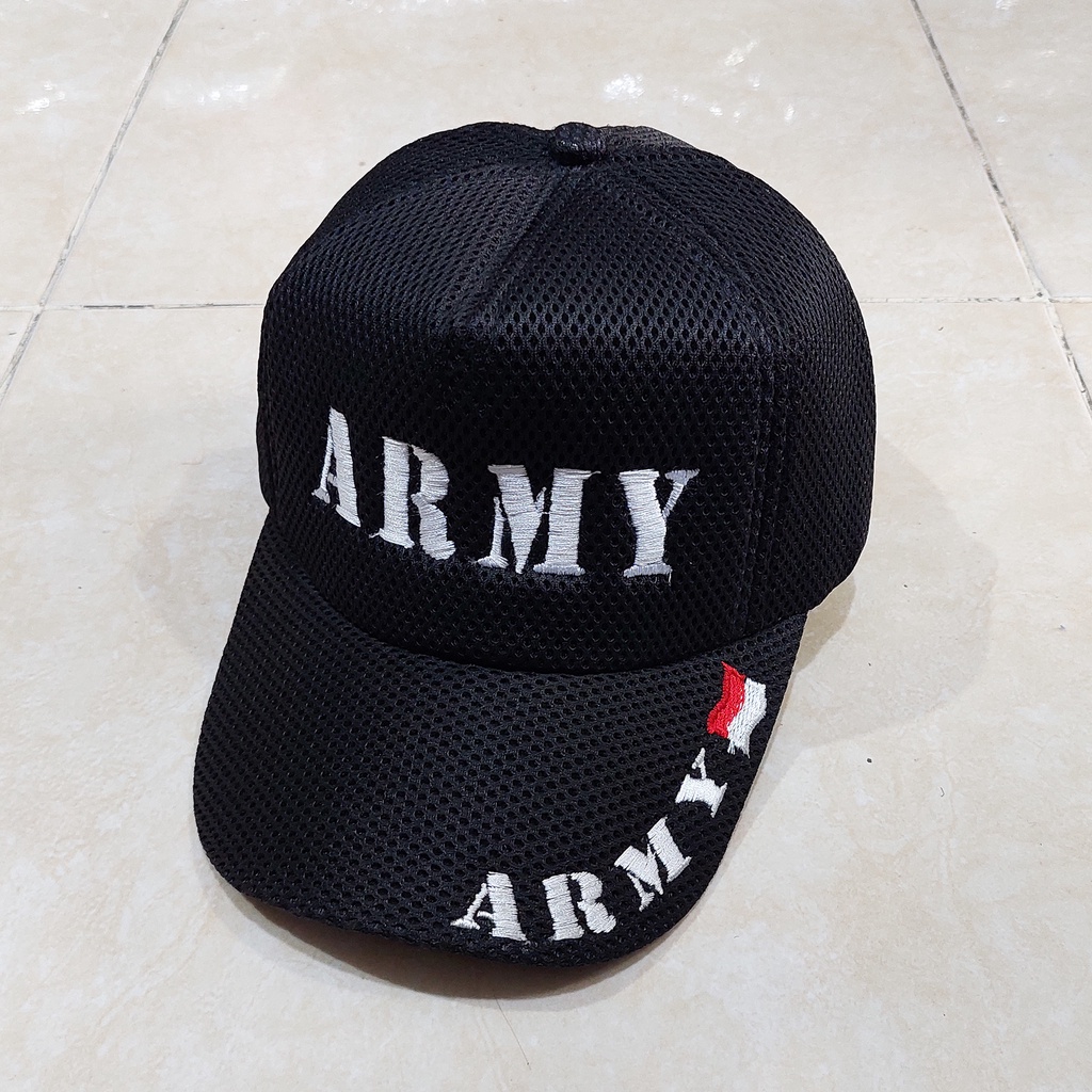 Topi Jaring Double Mesh Bordir NKRI Garuda Tactical TERMURAH