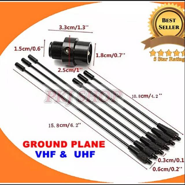 Kumis Antena Ground HT RIG Larsen VHF UHF