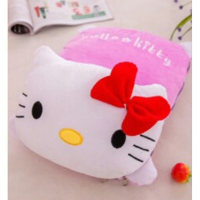 Bantal Selimut Boneka Hello Kitty