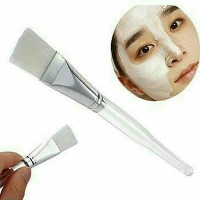 kuas masker wajah gagang bening awet