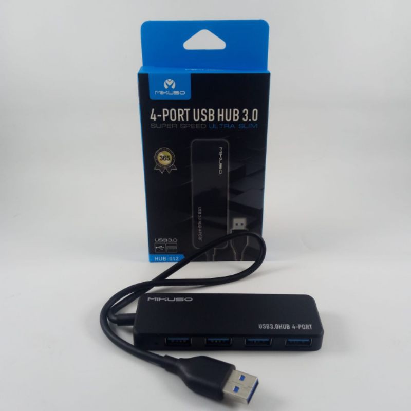 USB HUB - 012 MIKUSO 4 PORT 3.0 USB ULTRA SLIM