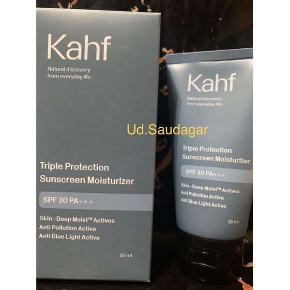 Jual Kahf Triple Protection Sunscreen Moisturizer 30ml Pelembab Wajah