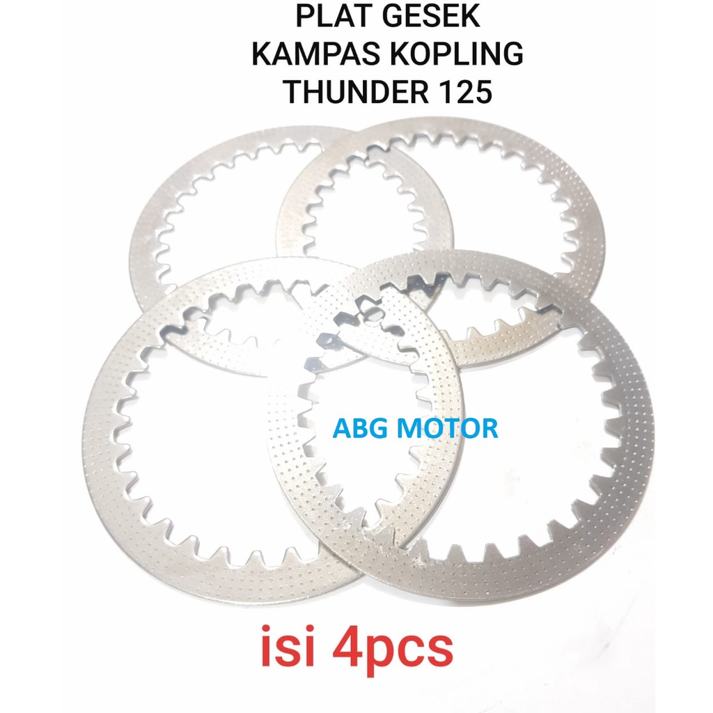PLAT PELAT GESEK KAMPAS KOPLING KLOS THUNDER SATRIA FU 125 ISI 4PCS