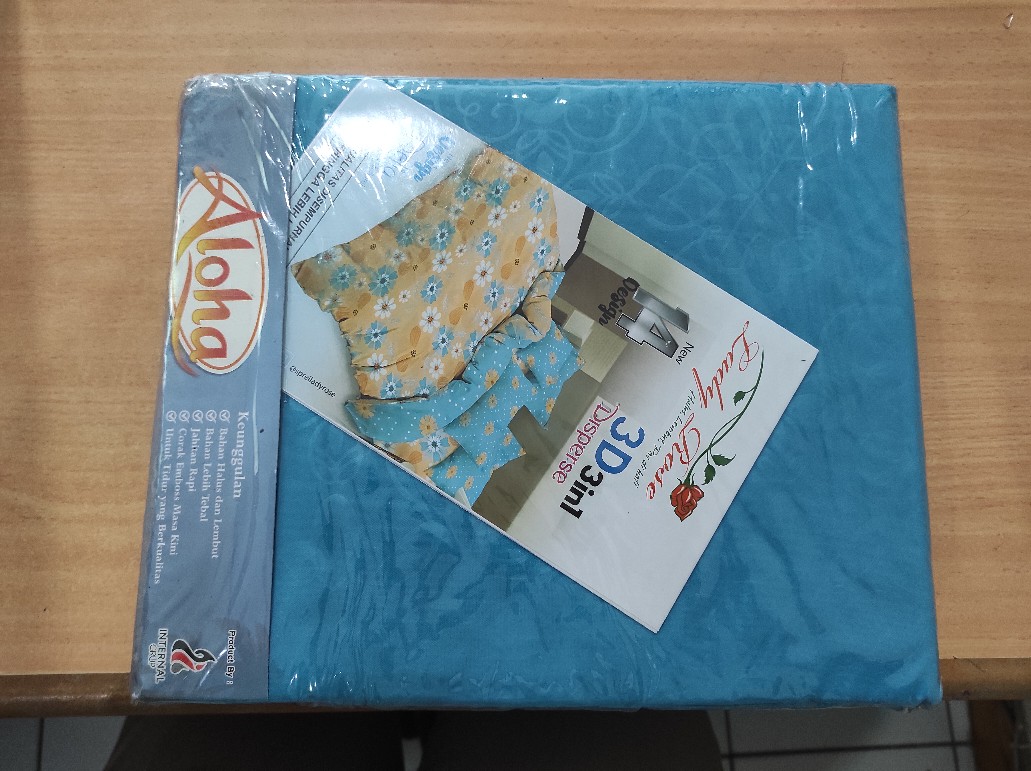 Sprei Aloha Lady Rose Size (180x200) King Size Polos Emboss Terlaris Dan Termurah Adem Dan Lembut