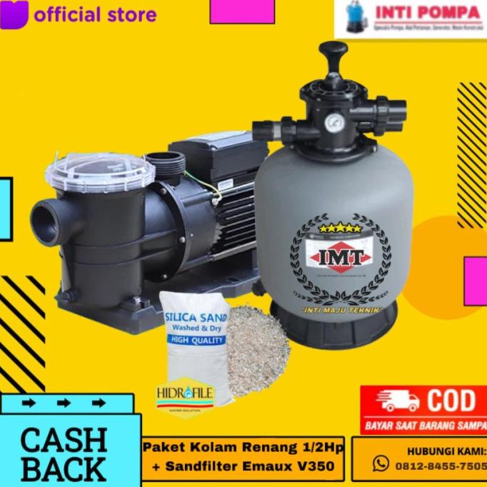 Jual Paket Kolam Renang 1/2Hp Venezia Stp50 + Sand Filter Emaux 16 Inch