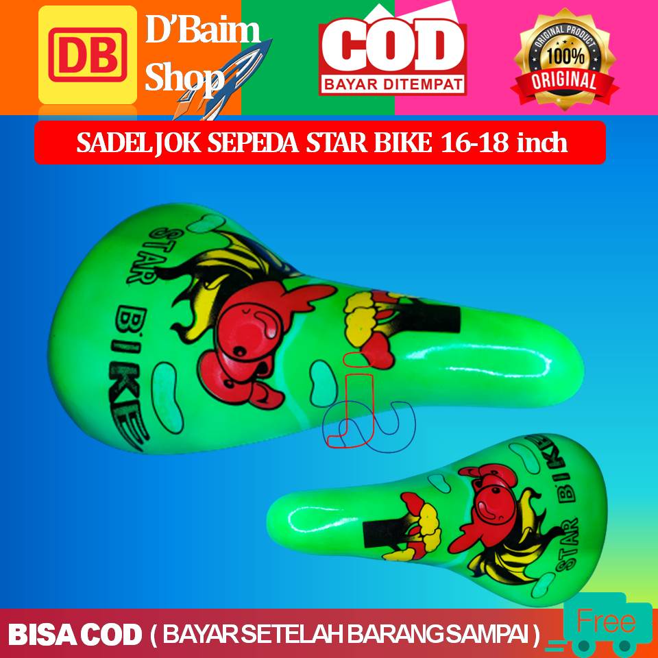 Sadel Sepeda Anak Star Bike Untuk Ring 16 dan 18 inch Sadel Sepeda Paling murah