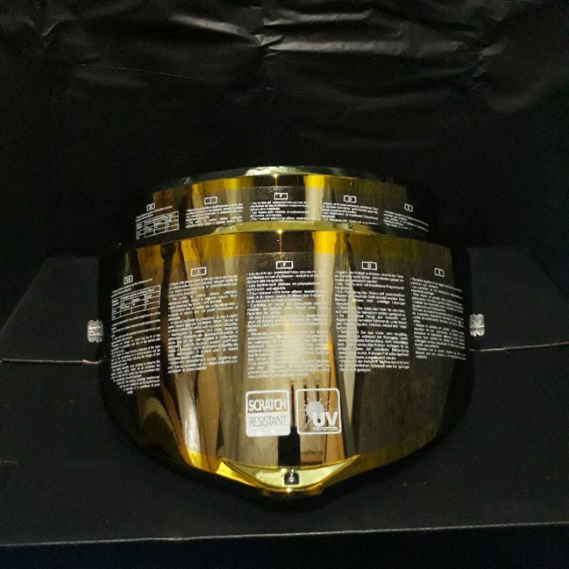 Visor race3 Iridium gold agv pista