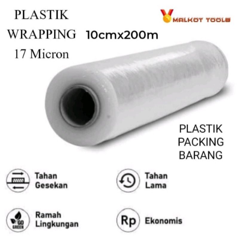 Jual Plastik Wrapping Barang 10 cm x 200 m Cling Wrap Non Food | Shopee ...