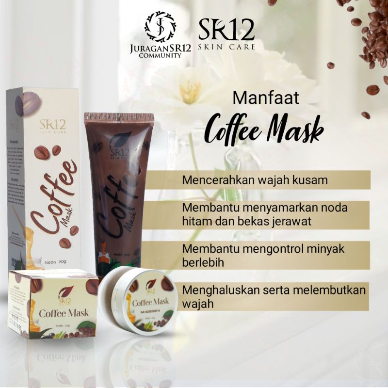 SR12 COFFEE MASK PEELING NATURAL / MASKER PEELING KOPI HERBAL