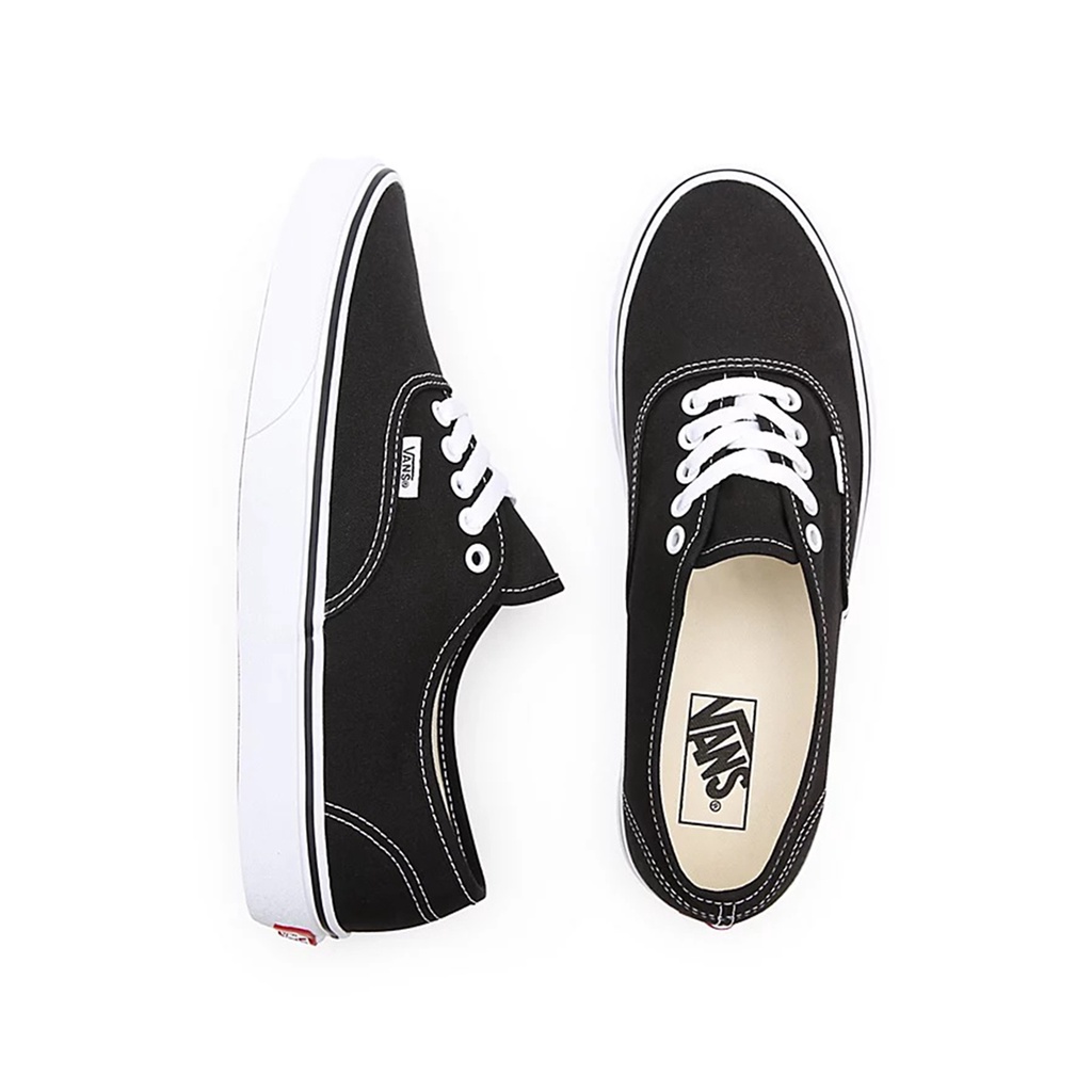 SEPATU VANS OFF THE WALL | AUTHENTIC BLACK WHITE