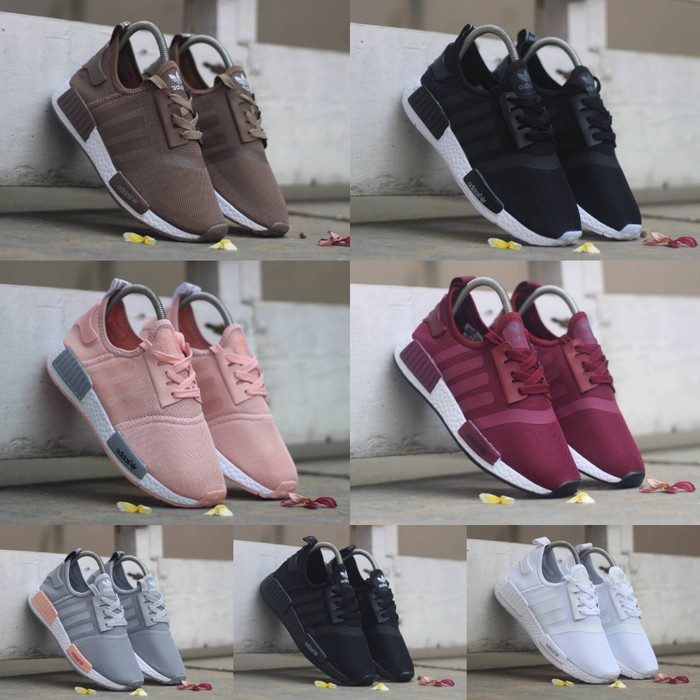 Termurah Adidas NMD Slip On size 36 - 40 sepatu wanita cewek sekolah tanpa tali