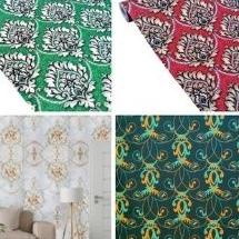 ○ Wallpaper dinding 3d motif batik elegant / Wallpaper dinding rumah wallpaper stiker dinding kamar 45cmx10m ✧