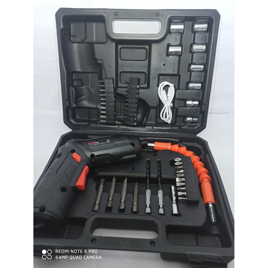 JLD 4.2V bor obeng baterei bor baterai cordles drill obeng portable tanpa kabel