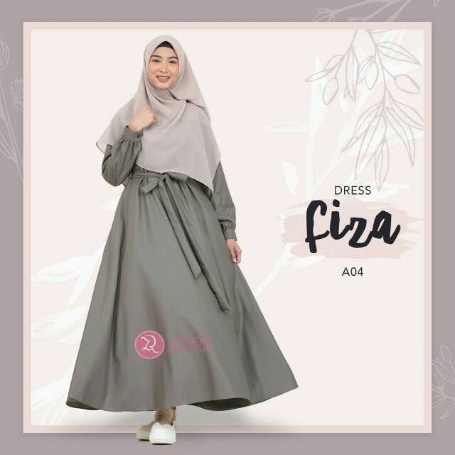 Gamis Fiza Dress Katun Toyobo by Zizara size S