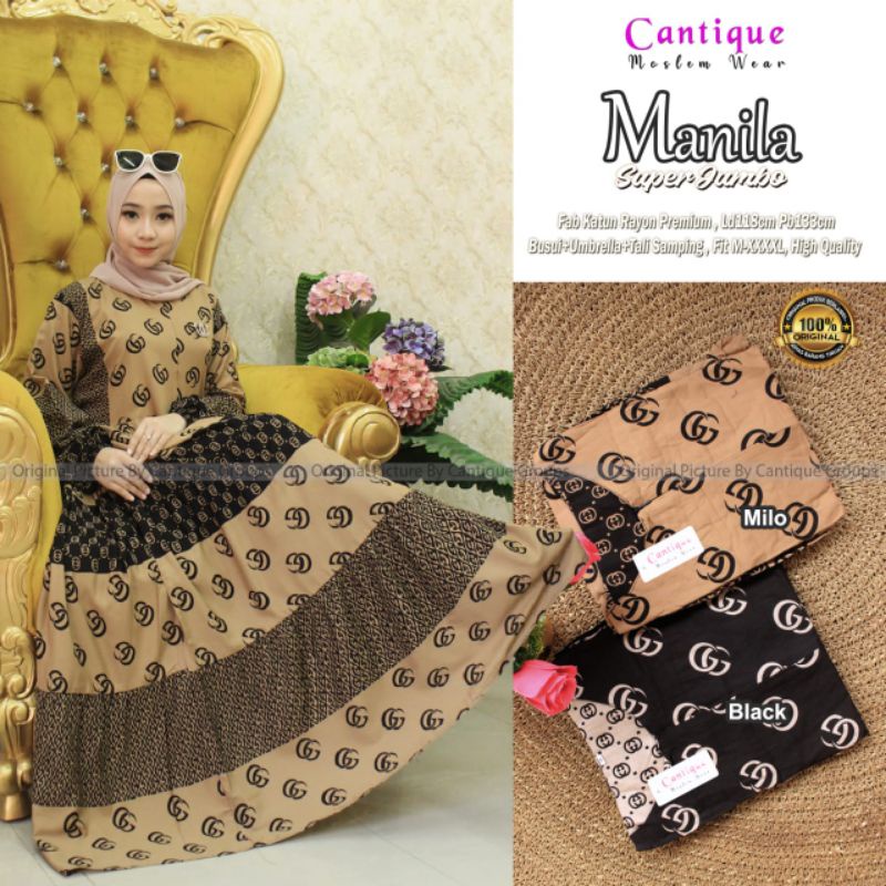 GAMIS MOTIF JUMBO MURAH CANTIQUE