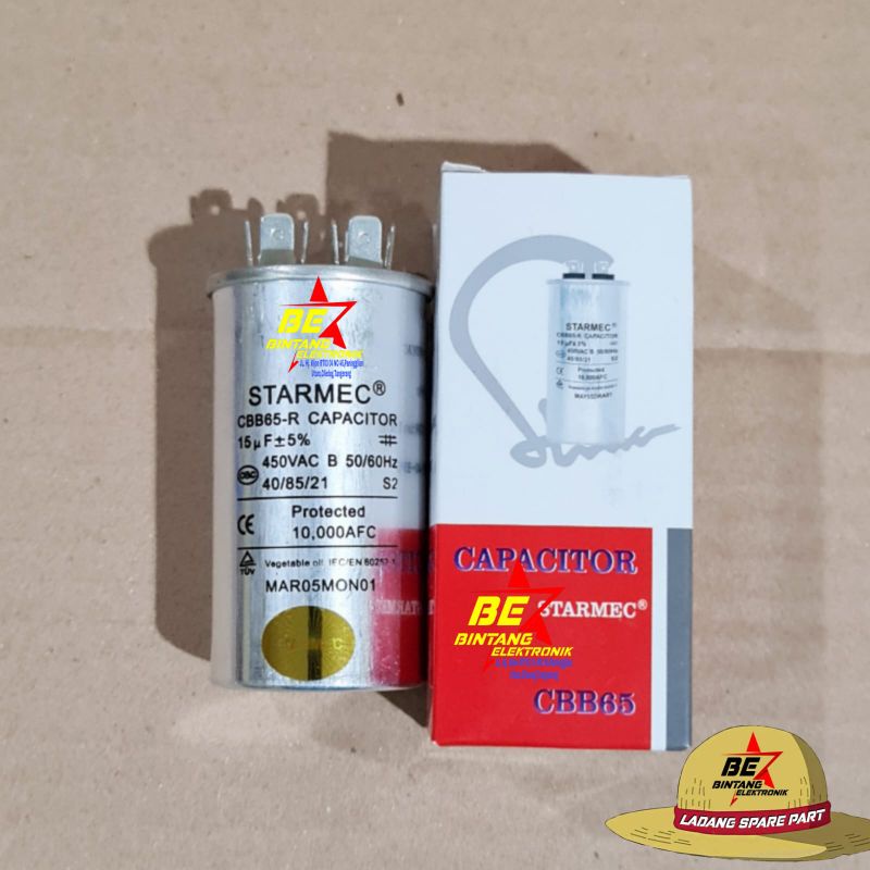 Kapasitor AC 15 Uf Capasitor AC 15UF Mikro STARMEC