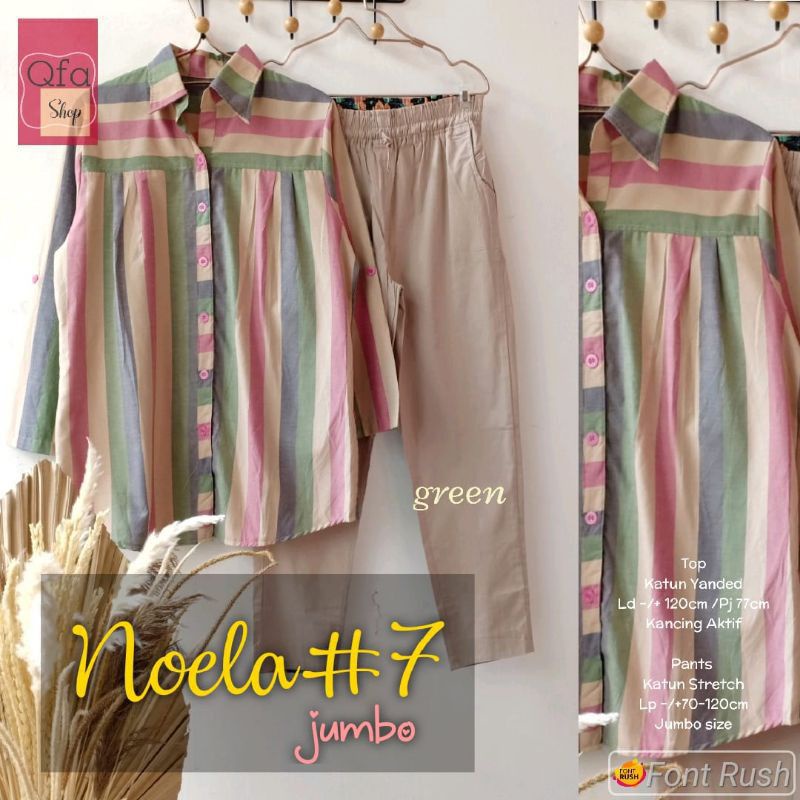 MUFASH - Setelan One set katun jumbo Neola set by QFA Shop Ori Solo