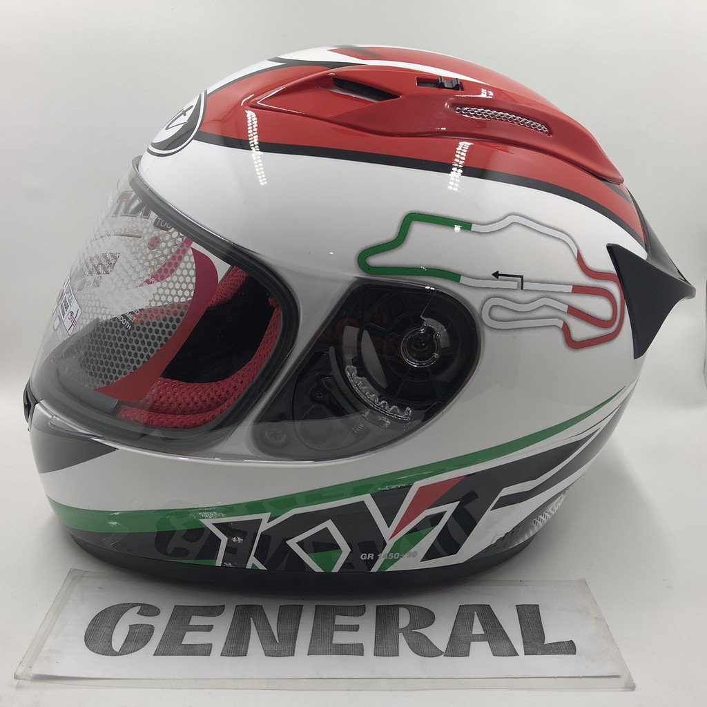 Helm KYT RC 7 RC Seven #15 Italy White Putih Full Face