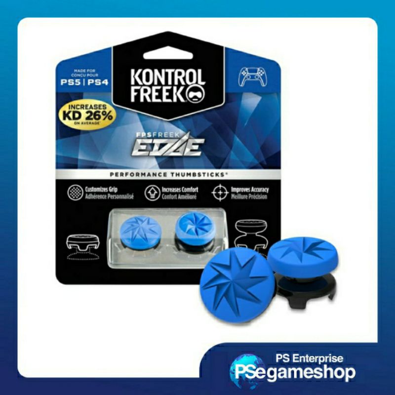 KontrolFreek FPS Edge untuk Pengontrol PS4/PS5 (2155-PS5) Biru