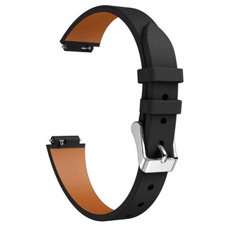 Fitbit Inspire HR - Tali Jam Strap Leather Kulit Jeruk