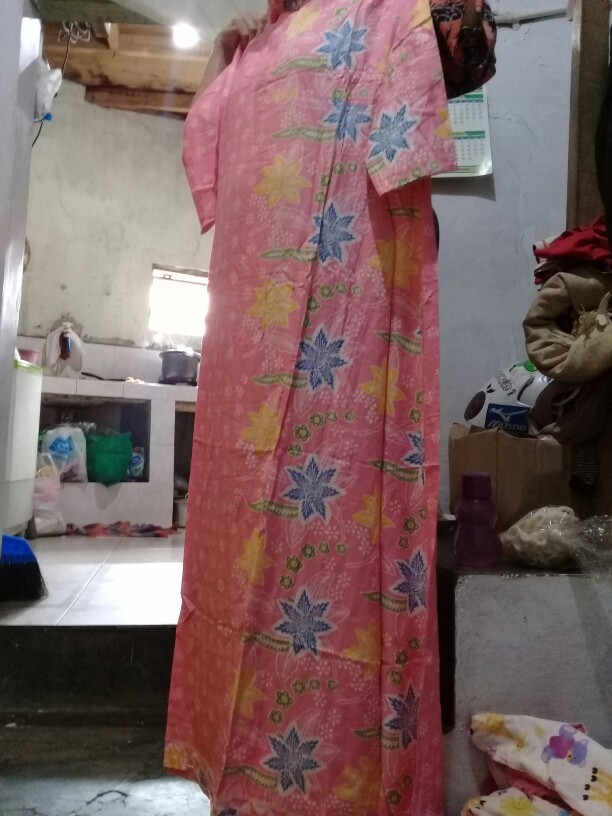 Gamis Jumbo Busui Gamis Rayon Kembang Truntum Batik Wanita Seragam Batik Gamis Syari Solo Muslim