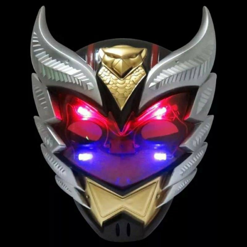 Mainan Anak Topeng Satria Bima X/ Topeng Mainan Satria Garuda Bima-X dengan Lampu Led Murah Murah
