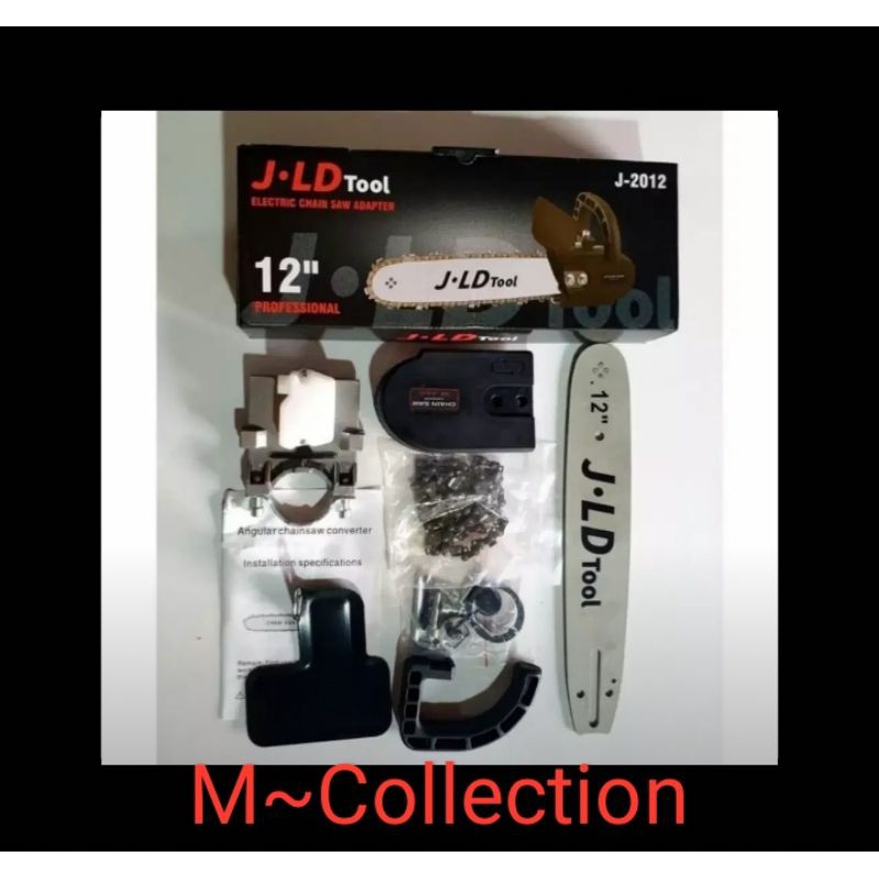 JLD TOOL Mini Chainsaw 12 inch Adaptor Gergaji Kayu Gerinda Baru