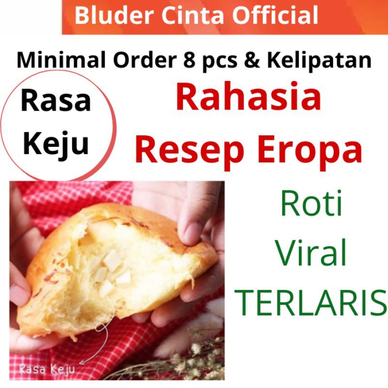 Roti Bluder Cinta Rasa Keju 50 Gram - Oleh oleh Khas Madiun Asli - Halal - Viral