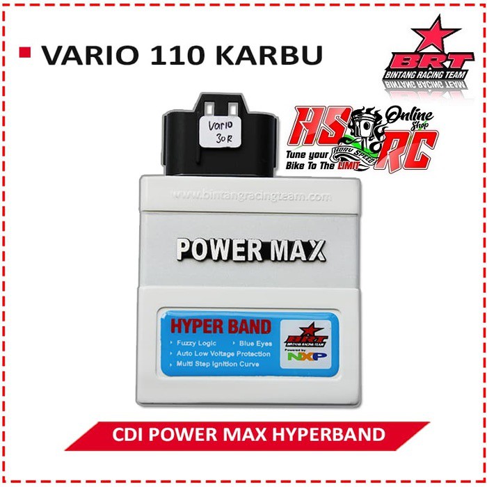 CDI Racing BRT POWER MAX HYPERBAND Honda Vario 110 Karbu Techno Harian Bore Up No AHM Ori Vario old