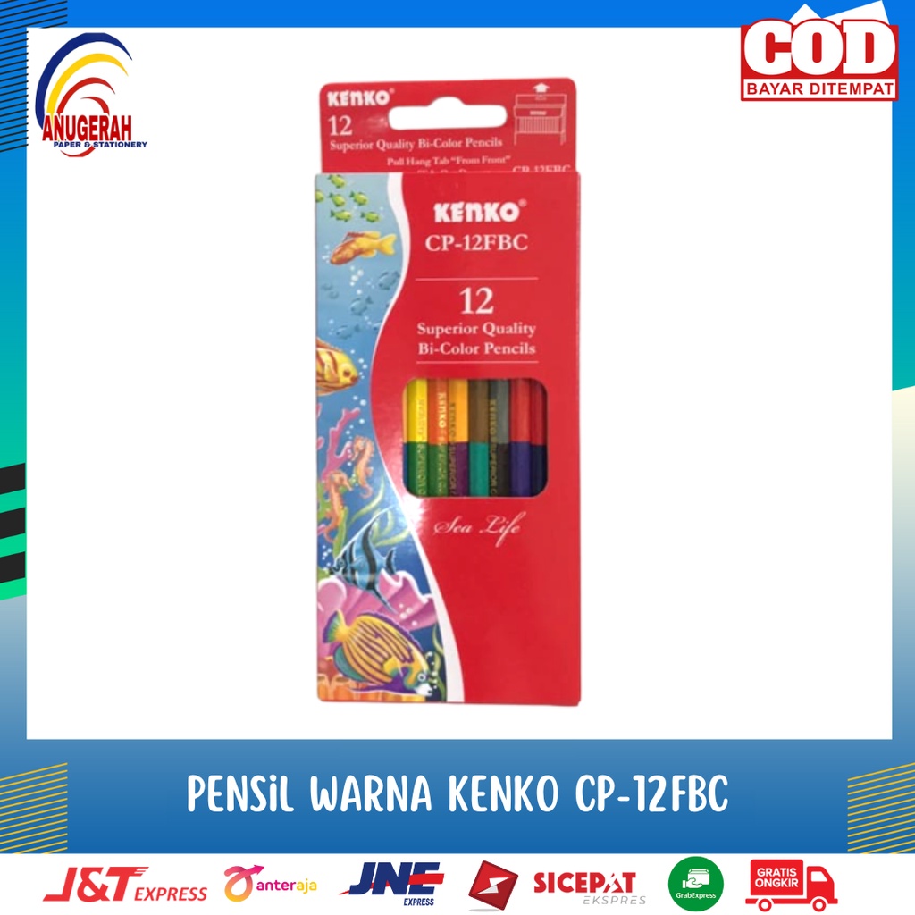 

PENSIL WARNA KENKO CP-12FBC Bi-Color (PCS)
