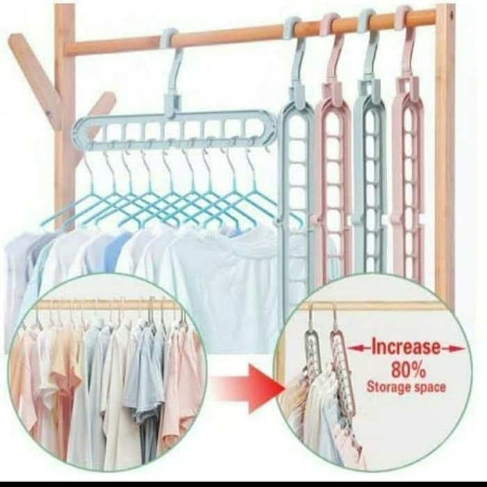 HANGER AJAIB E62 magic wonder instant gantungan baju lemari pakaian termurah