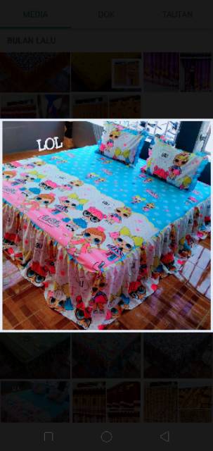 Sprei rumbai homemade doraemon star rumbai kudapony