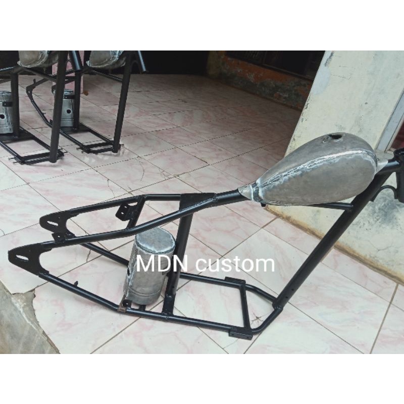 rangka Chopper bober bahan