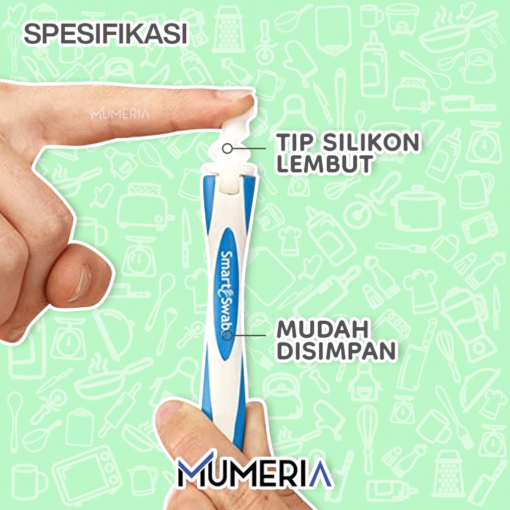 Smart Swab Easy Earwax Removal Pembersih Telinga Korek Kuping Cotton Tip Ujung Spiral Elastis Lembut