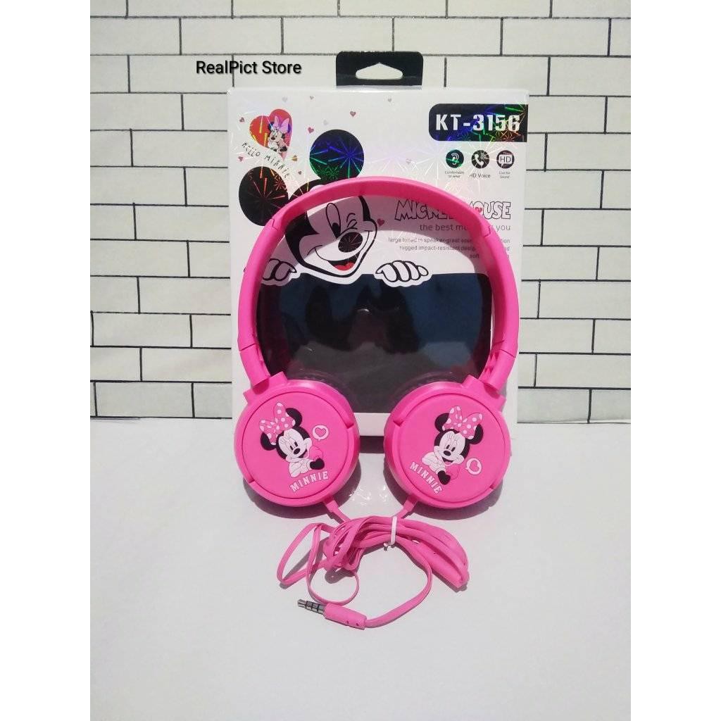 Headphone Bando Extra Bass Karakter Mickey Mouse KT-3156