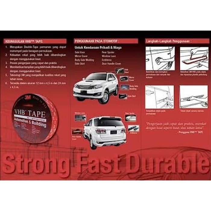 

Buruan 3M - Double Tape Original 3M Vhb 24Mm Super Kuat Super Lengket - Mobil Trendi