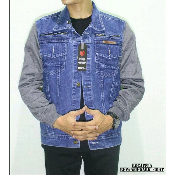 jaket bomber jeans - jaket jeans - jaket reglan - jaket bomber