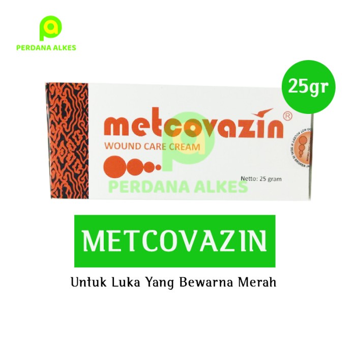 READY STOK SALEP LUKA METCOVASIN SALF RED 25gr/SALEP LUKA per tube