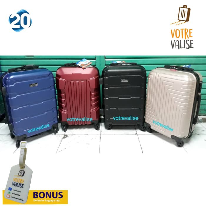 Terlaris Koper 20 inch fiber murah Polo Twin koper kabin tas travel Limited