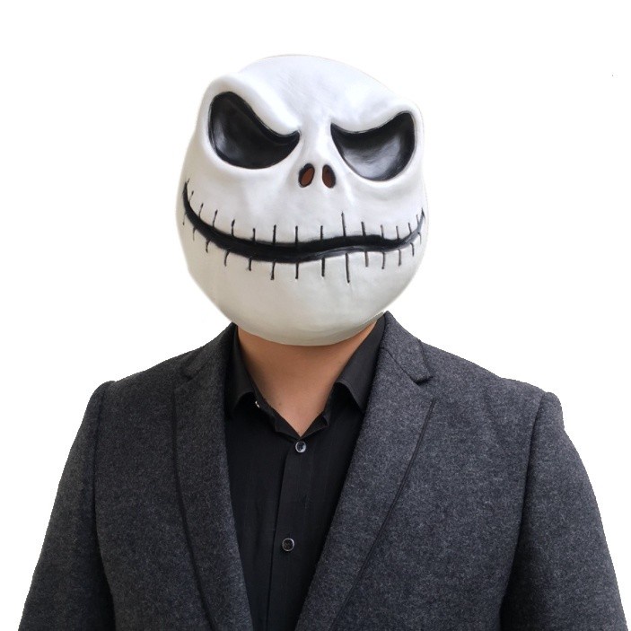 TOL-70 topeng latex jack nightmare before christmas mask kostum